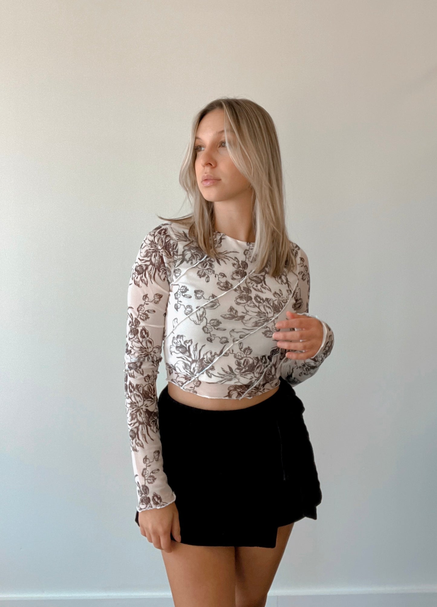 Maris Mesh Long Sleeve Top