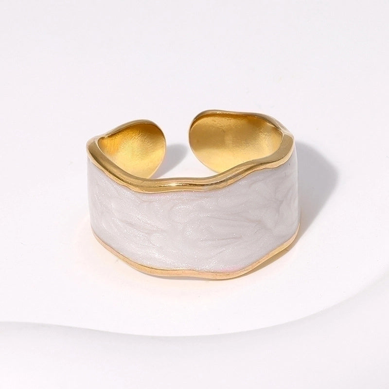 Midnight tide 18K gold plated Ring