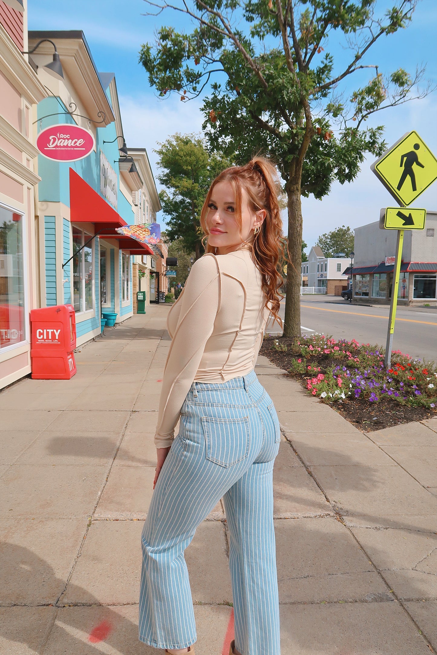Caspian Lettuce Hem Top