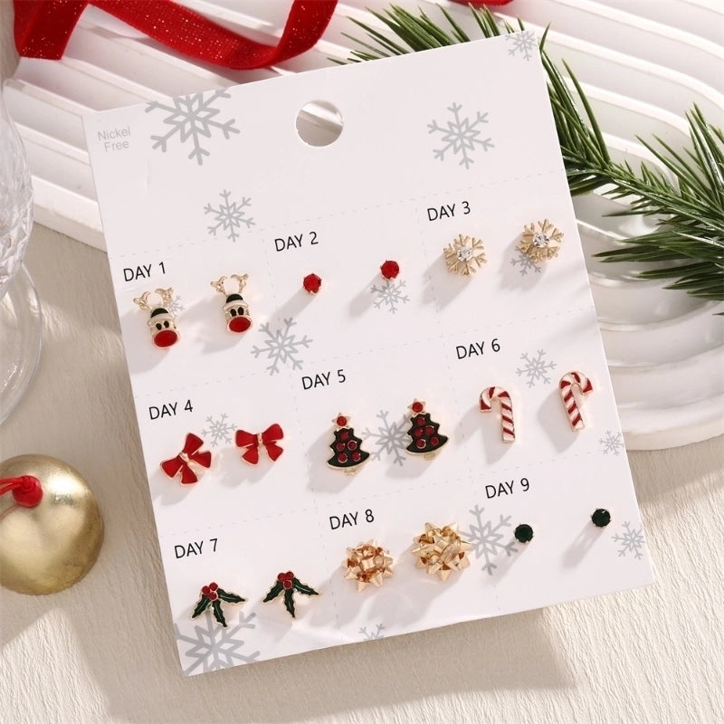 Christmas Countdown Earring Set