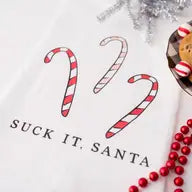 Suck it Santa Tea Towel