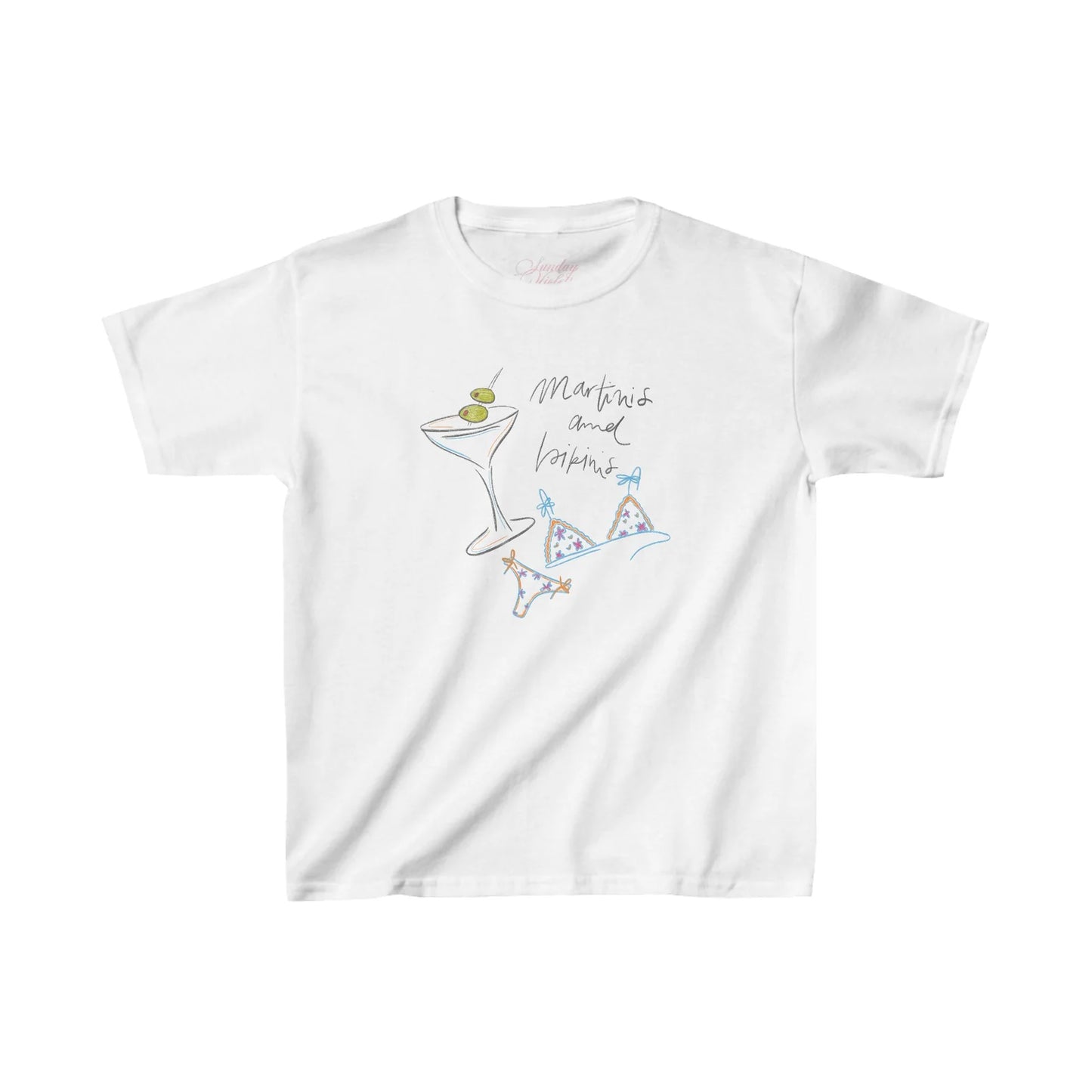 Martinis and Bikinis Baby Tee