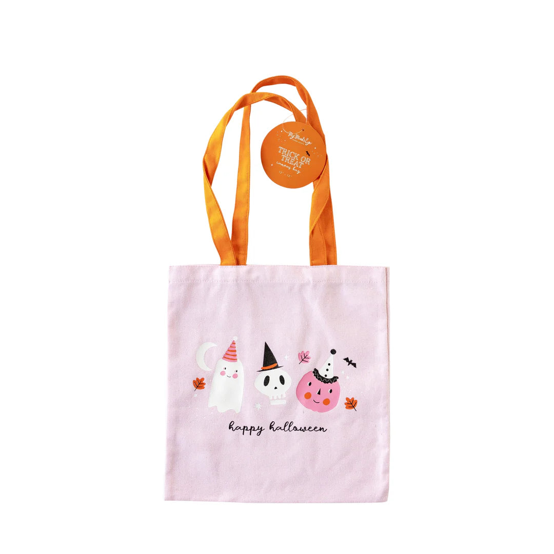 HALLOWEEN ICONS CANVAS TRICK OR TREAT BAG