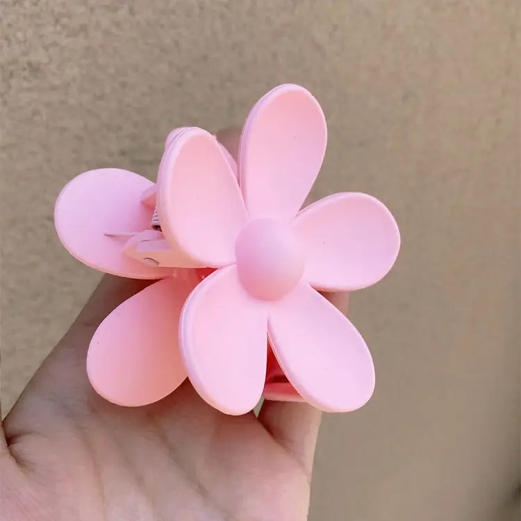 Matte Flower Claw Clip