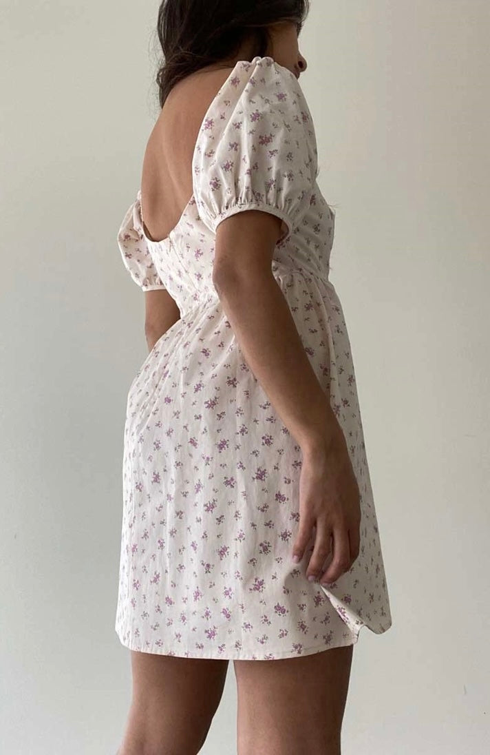 Floral Babydoll Mini Dress