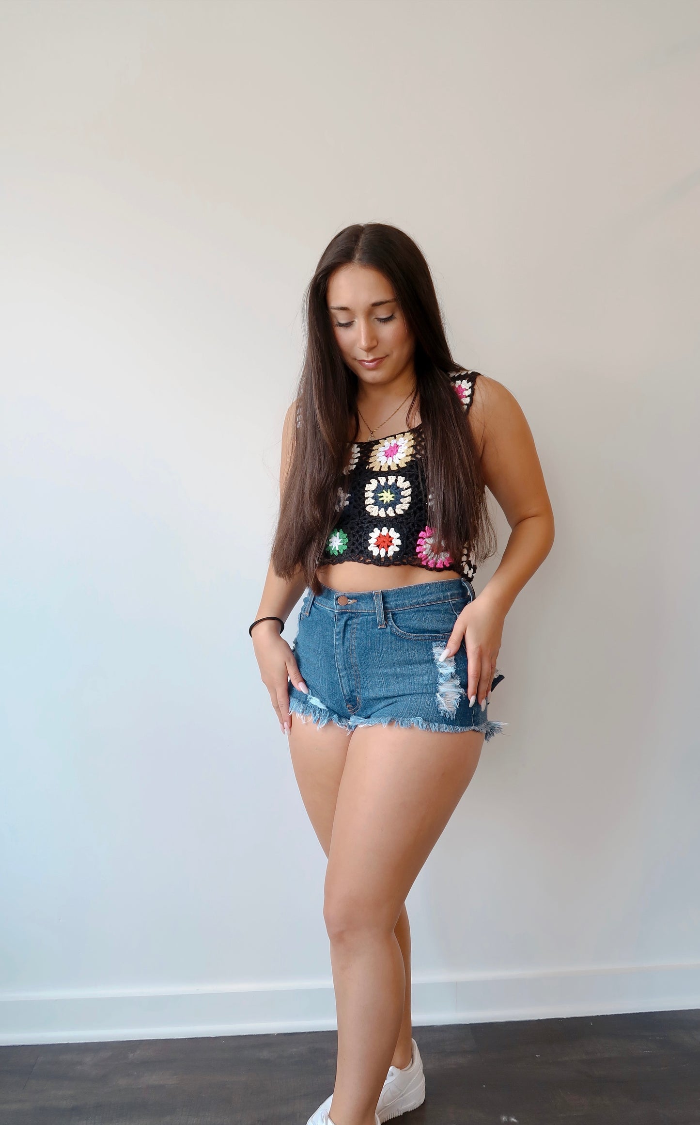 Floral Crochet Top