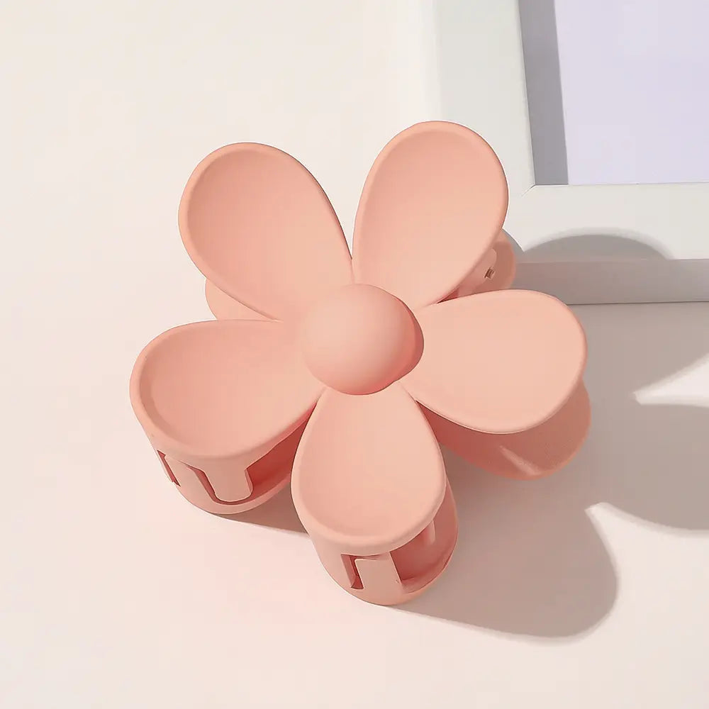 Matte Flower Claw Clip