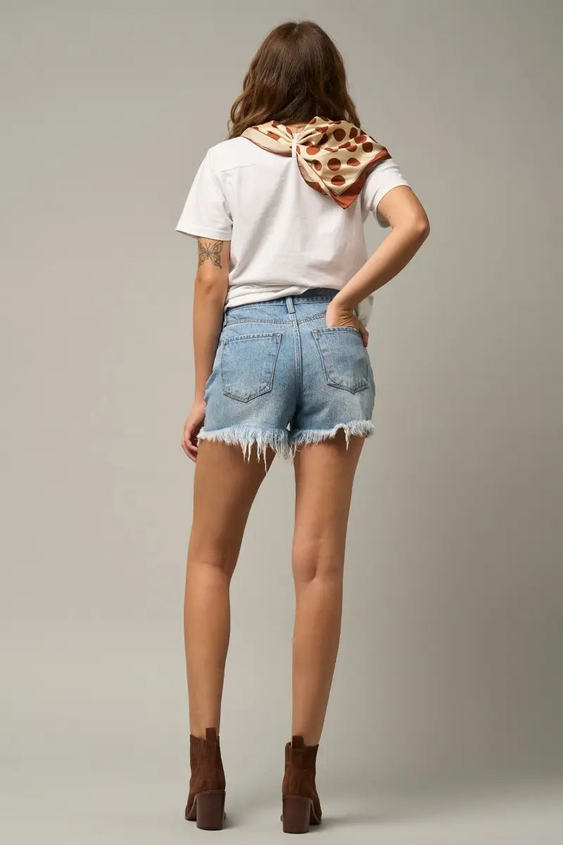 High Rise Crossover Shorts