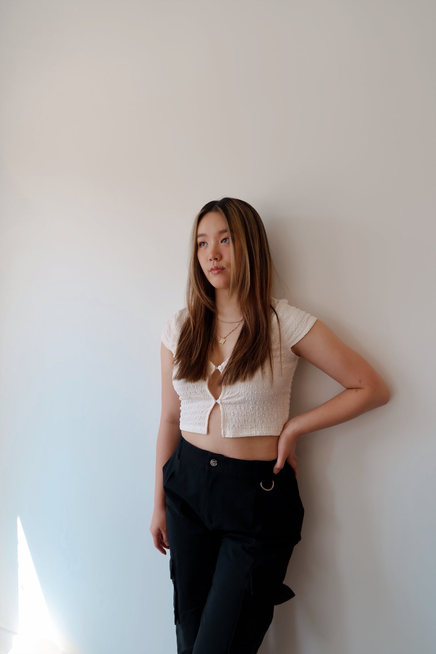 Mira Button Top