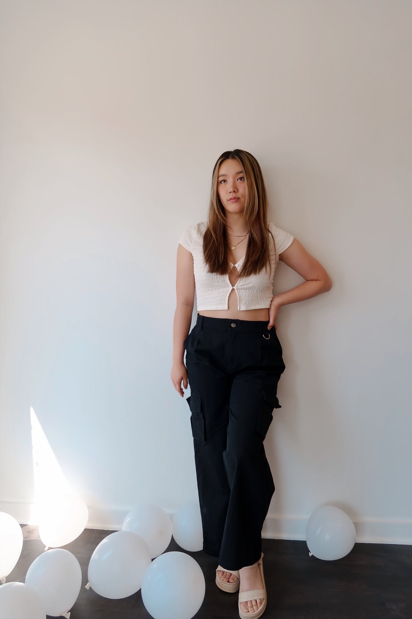 Mira Button Top