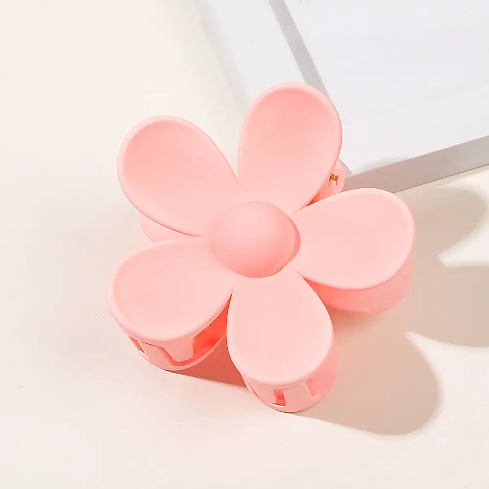Matte Flower Claw Clip