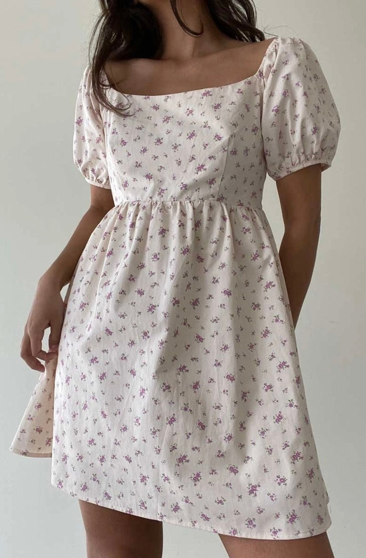 Floral Babydoll Mini Dress