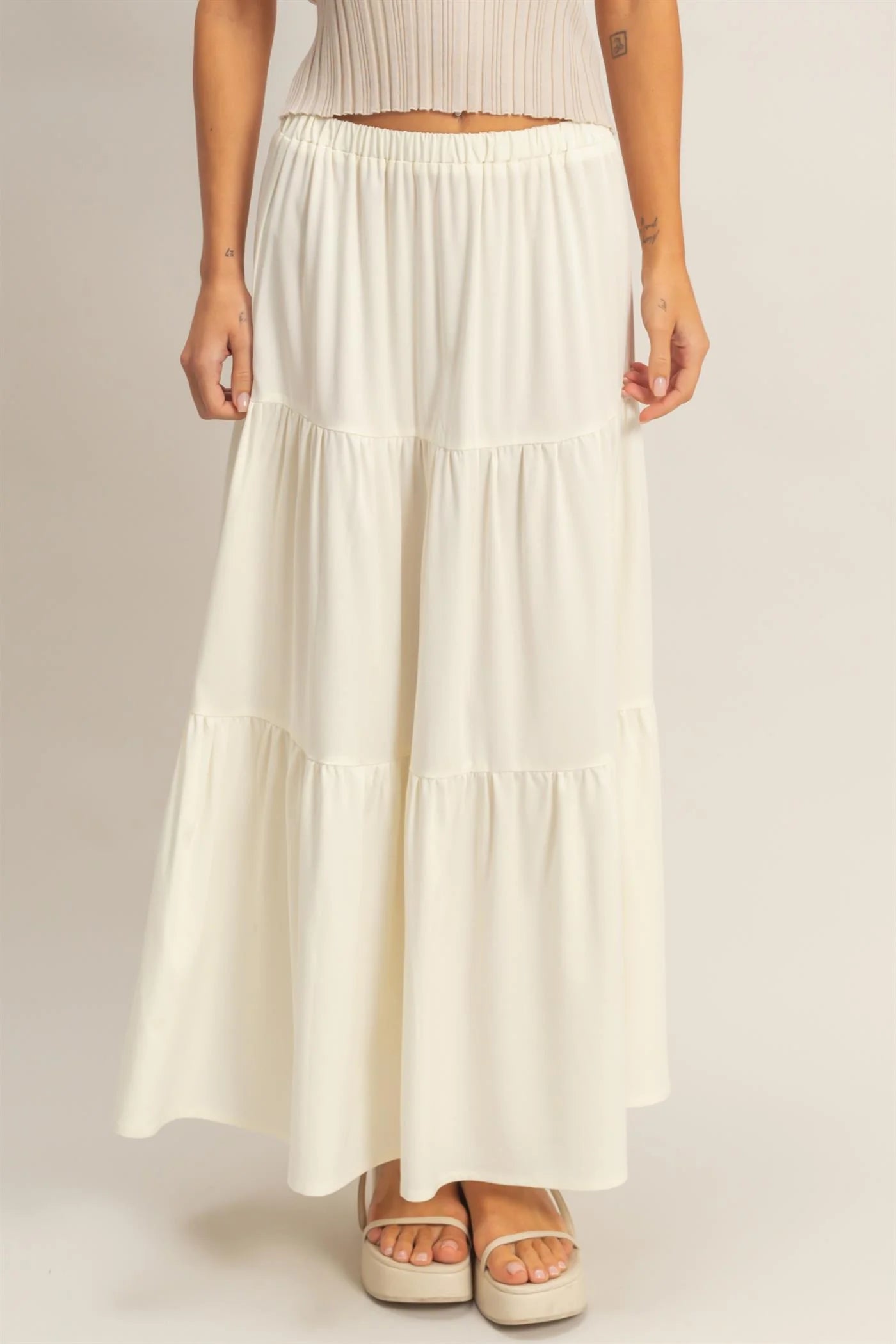 Buttercream Tiered Skirt