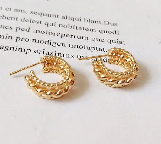 18K Gold Plated Hoops