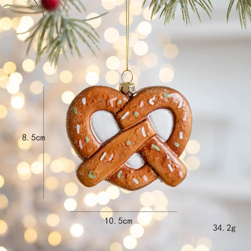 Twisted ginger bread ornament