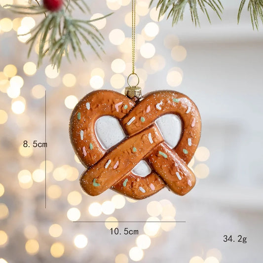 Twisted ginger bread ornament