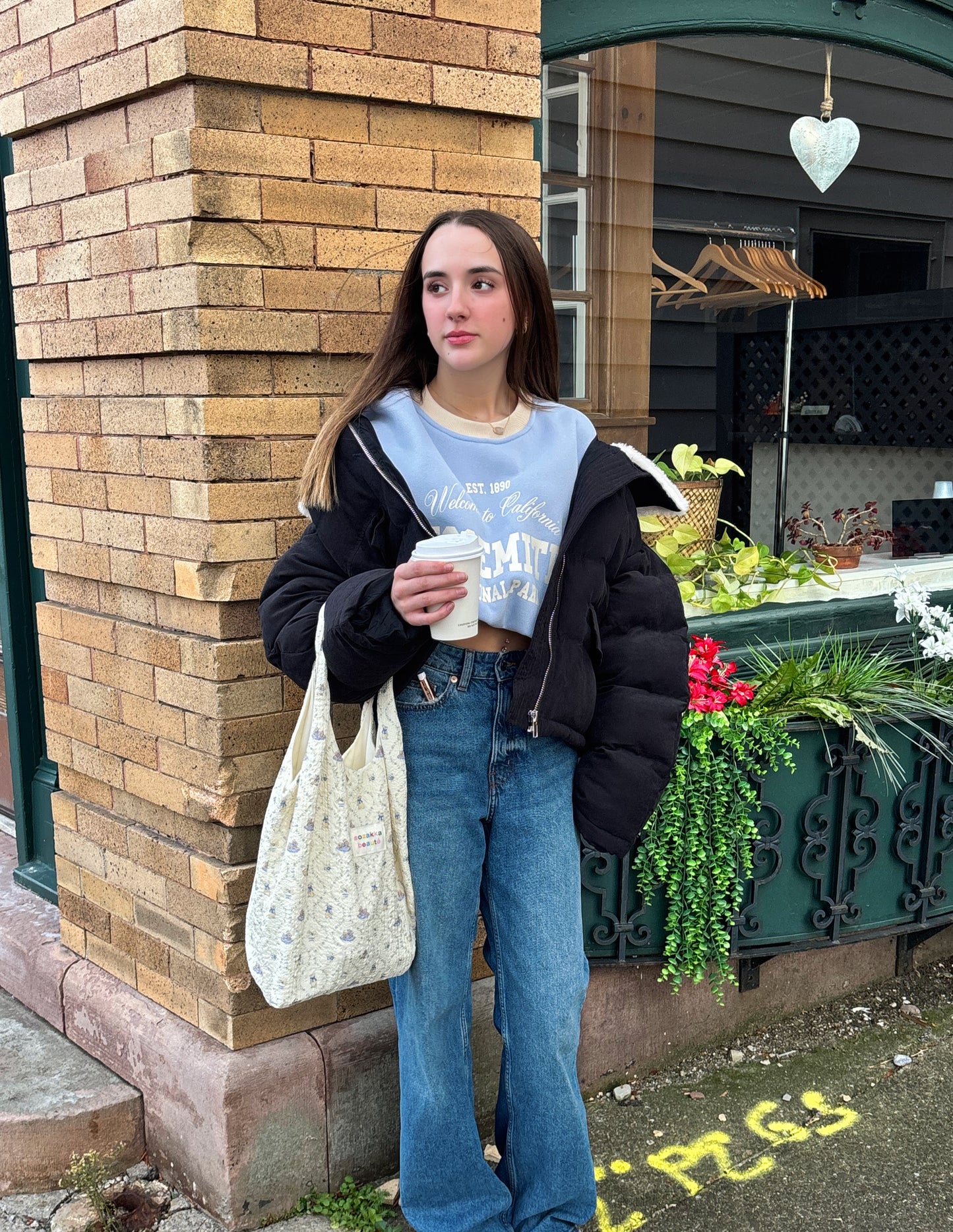 Vintage-Inspired Yosemite Crewneck Top