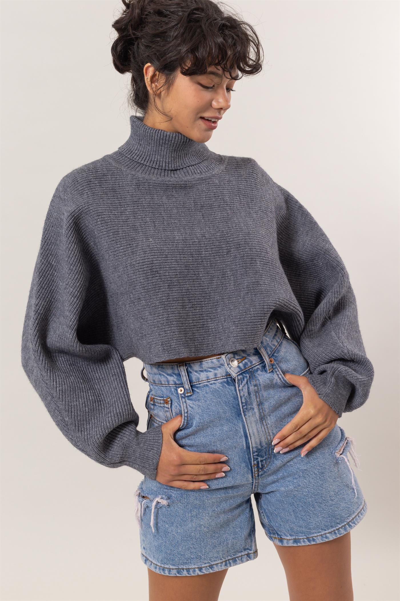 Willa Turtleneck Cropped Sweater
