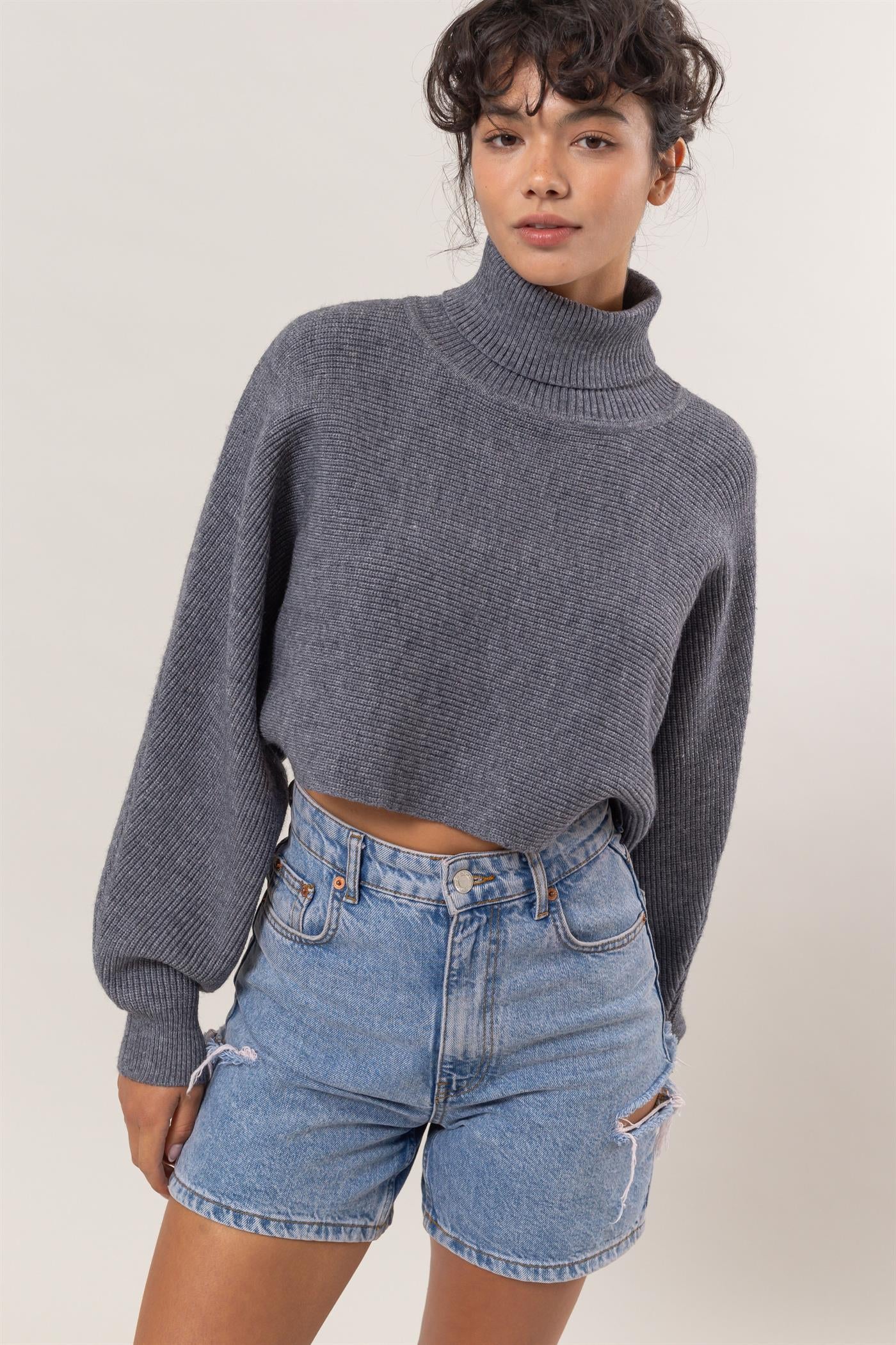 Willa Turtleneck Cropped Sweater