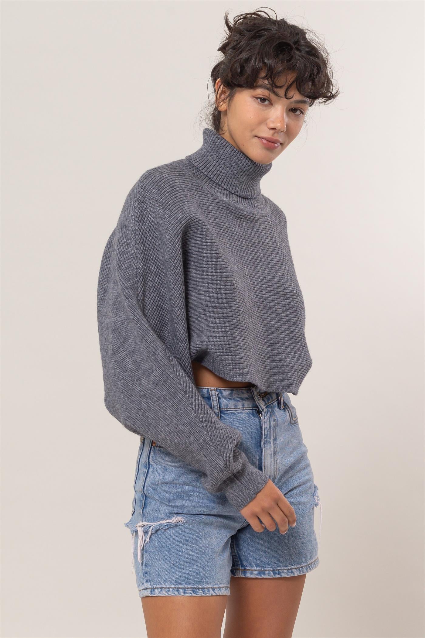 Willa Turtleneck Cropped Sweater
