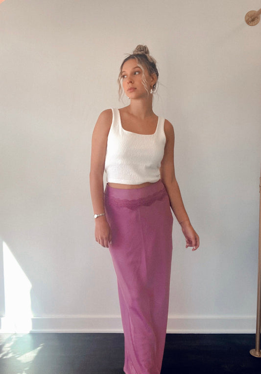 Melinda Satin Maxi Skirt